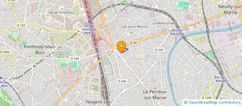 localisation de l'entreprise MONSIEUR ALEX FAUCHARD  LE PERREUX-SUR-MARNE