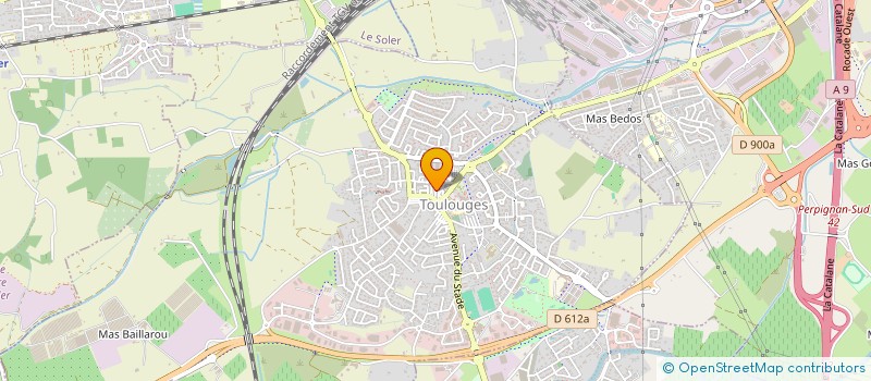 localisation de l'entreprise MONSIEUR ALEX FERRAZ  TOULOUGES