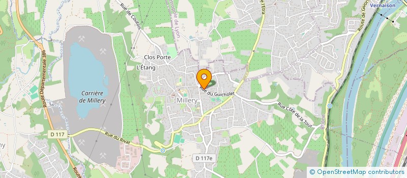 localisation de l'entreprise MONSIEUR ALEX FLASSAYER  MILLERY