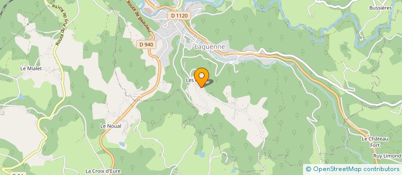 localisation de l'entreprise MONSIEUR ALEX GATTE  LAGUENNE-SUR-AVALOUZE