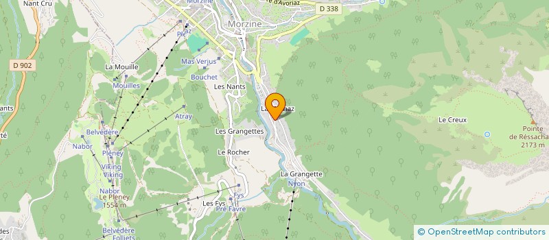 localisation de l'entreprise MONSIEUR ALEX GAYDON  MORZINE