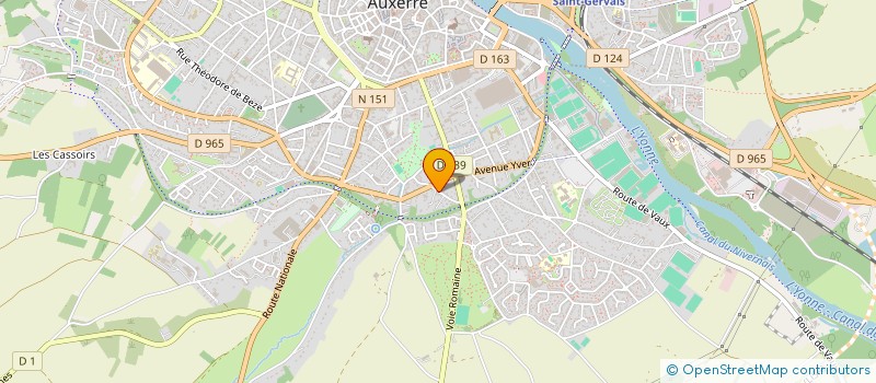 localisation de l'entreprise MONSIEUR ALEX GHOREISHI à AUXERRE