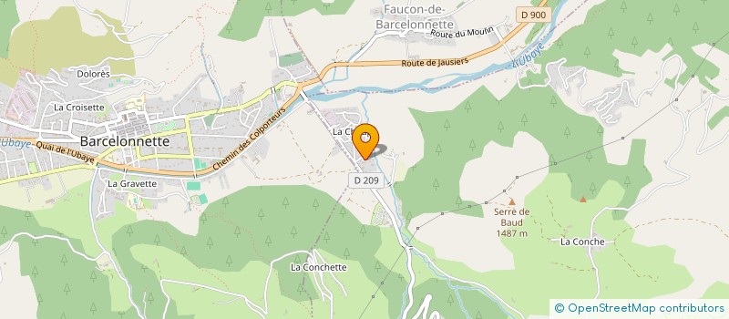 localisation de l'entreprise MONSIEUR ALEX GIACONIA à BARCELONNETTE