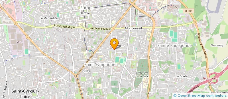 localisation de l'entreprise MONSIEUR ALEX GUERRIER ALEX  TOURS