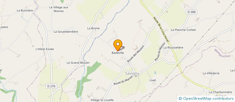 localisation de l'entreprise MONSIEUR ALEX HEDOUIN  SAVIGNY