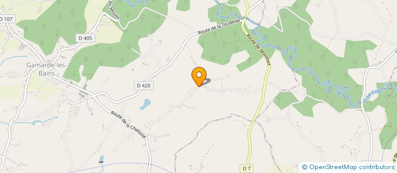 localisation de l'entreprise MONSIEUR ALEX JONET  GAMARDE-LES-BAINS