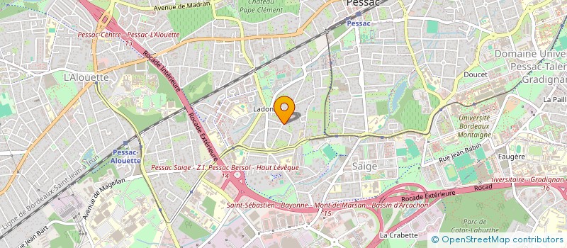 localisation de l'entreprise MONSIEUR ALEX LABESSE  PESSAC