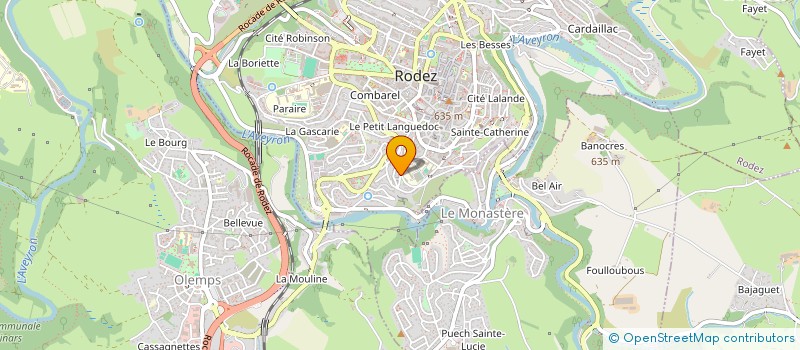 localisation de l'entreprise MONSIEUR ALEX LACOMBE  RODEZ