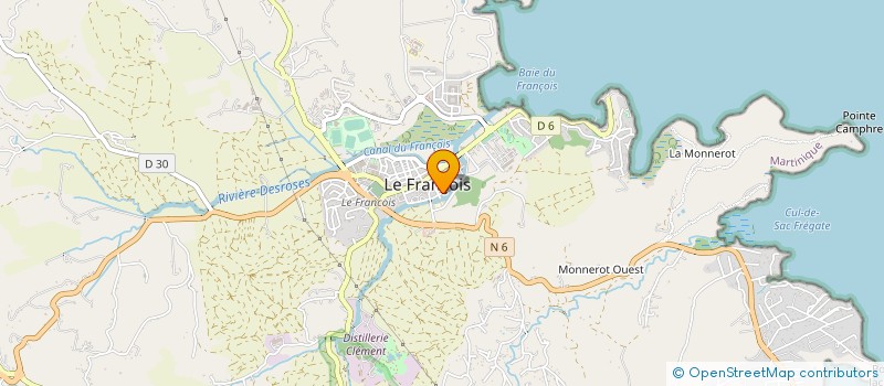localisation de l'entreprise MONSIEUR ALEX LAFONTAINE à LE FRANCOIS