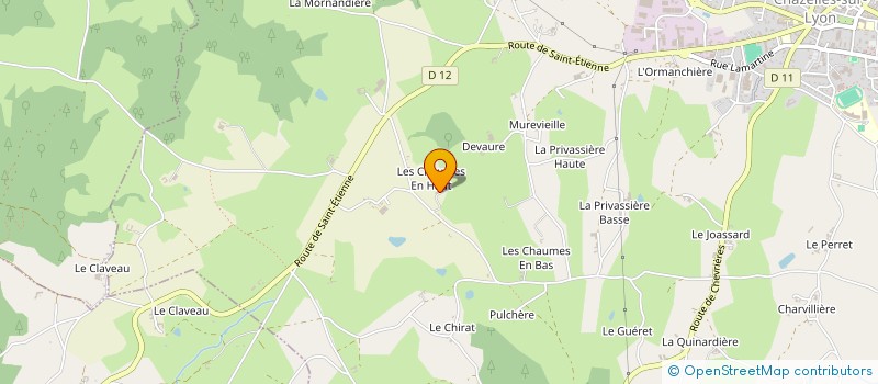 localisation de l'entreprise MONSIEUR ALEX LAVERROUX  CHAZELLES SUR LYON