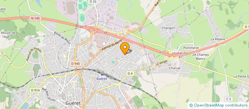 localisation de l'entreprise MONSIEUR ALEX LEBON à GUERET