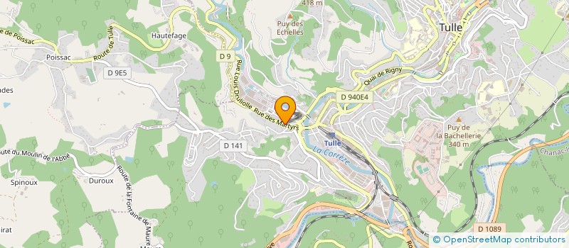 localisation de l'entreprise MONSIEUR ALEX LEONET  TULLE