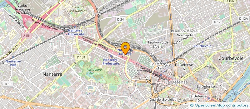 localisation de l'entreprise MONSIEUR ALEX LOMAZZI  NANTERRE