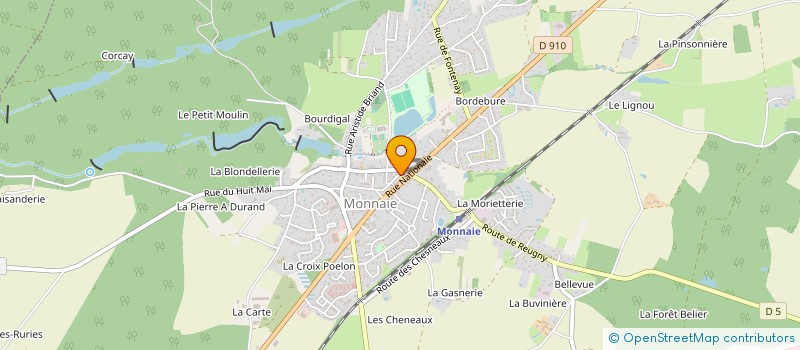 localisation de l'entreprise MONSIEUR ALEX LUMINEAU  MONNAIE