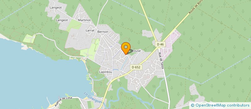 localisation de l'entreprise MONSIEUR ALEX MANGEOLLE  SANGUINET