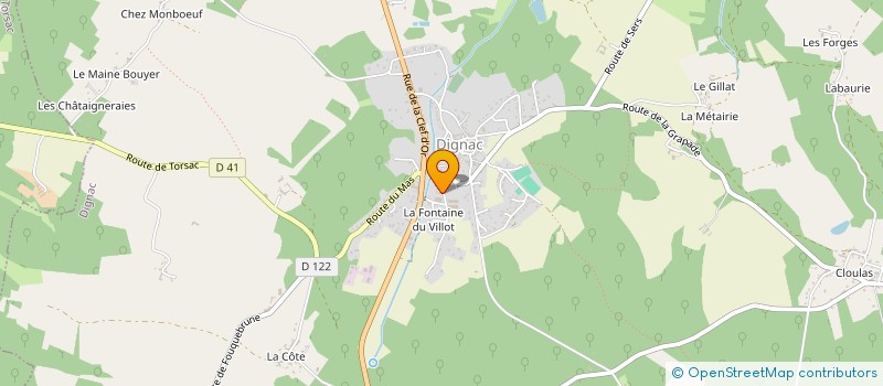 localisation de l'entreprise MONSIEUR ALEX MARANDAT à DIGNAC