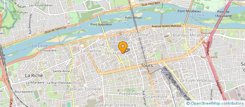 localisation de l'entreprise MONSIEUR ALEX MARCHAISSEAU  TOURS