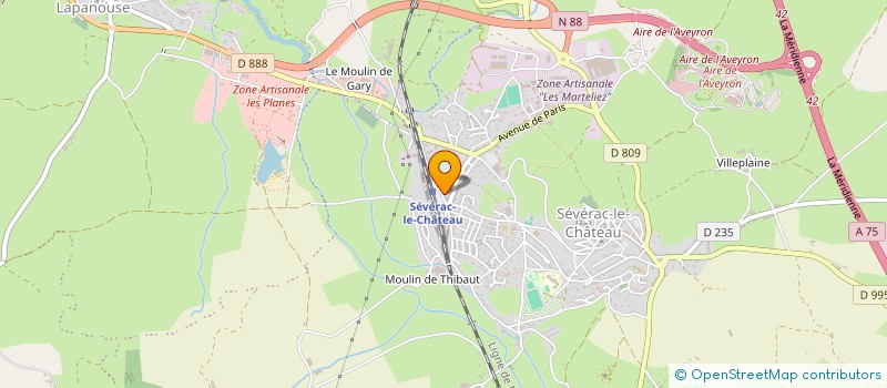 localisation de l'entreprise MONSIEUR ALEX MARIZON  SEVERAC D'AVEYRON