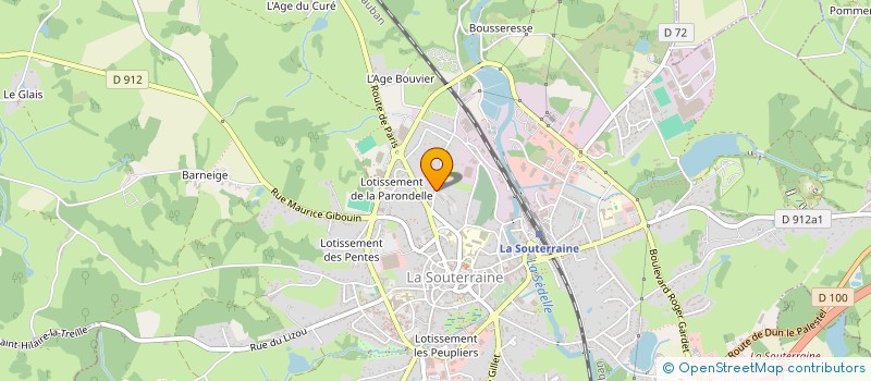 localisation de l'entreprise MONSIEUR ALEX MARTIN à LA SOUTERRAINE