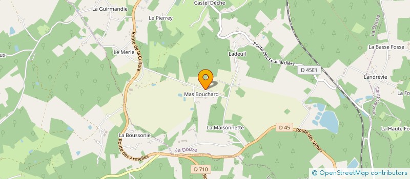 localisation de l'entreprise MONSIEUR ALEX MENDES ABREU  LA DOUZE