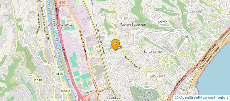 localisation de l'entreprise MONSIEUR ALEX MERHY à NICE