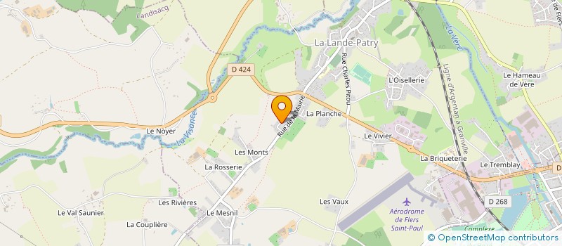localisation de l'entreprise MONSIEUR ALEX MIABOUNA à LA LANDE-PATRY