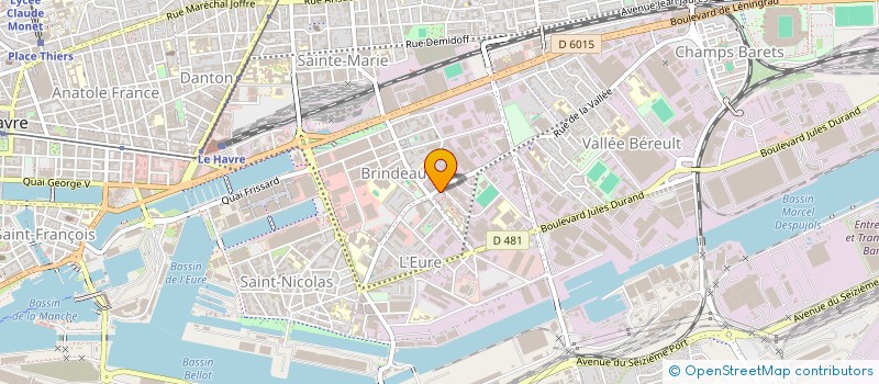 localisation de l'entreprise MONSIEUR ALEX MOENS  LE HAVRE