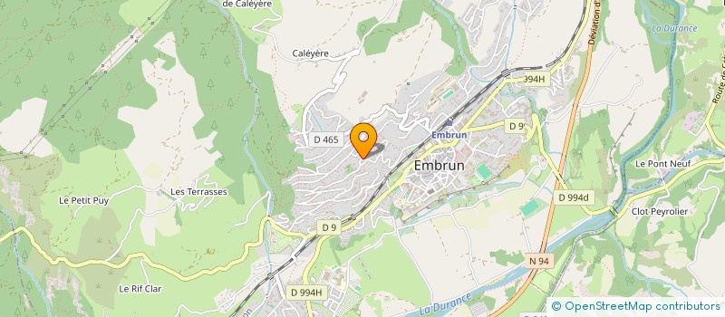 localisation de l'entreprise MONSIEUR ALEX MONGIN  EMBRUN