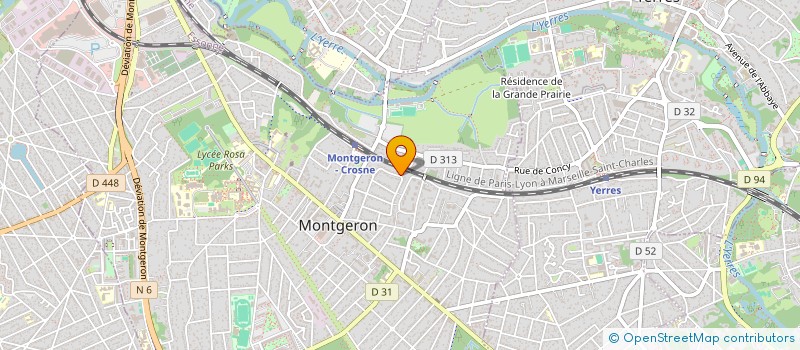 localisation de l'entreprise MONSIEUR ALEX MONROSE  MONTGERON