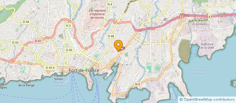 localisation de l'entreprise MONSIEUR ALEX MONTABORD  FORT-DE-FRANCE
