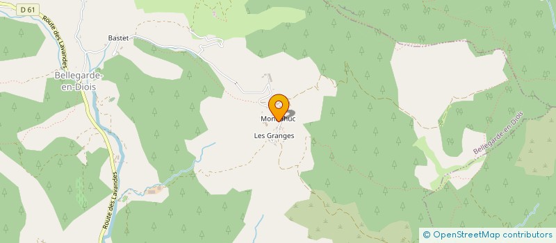 localisation de l'entreprise MONSIEUR ALEX MOTTUEL  BELLEGARDE-EN-DIOIS