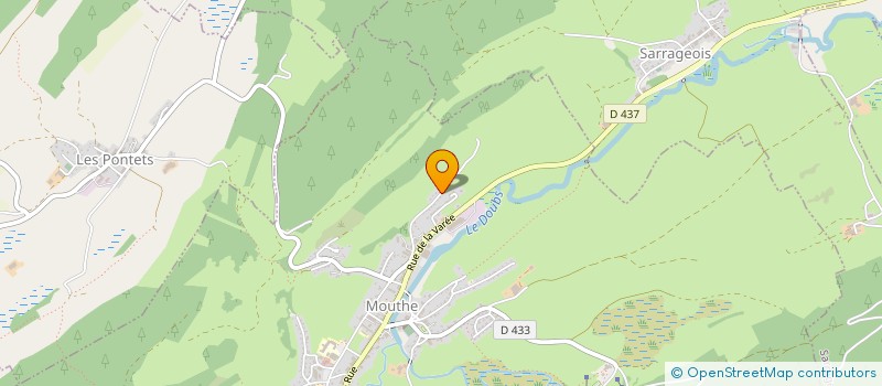 localisation de l'entreprise MONSIEUR ALEX MOUGIN  MOUTHE