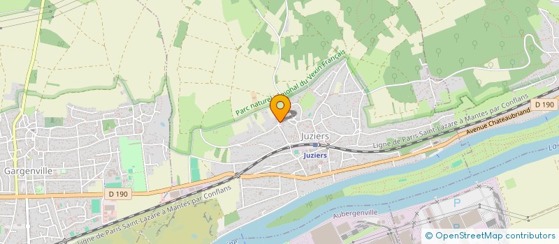 localisation de l'entreprise MONSIEUR ALEX NGANOUNI  JUZIERS