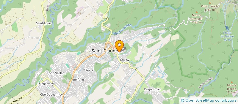 localisation de l'entreprise MONSIEUR ALEX NOGLOTTE à SAINT-CLAUDE