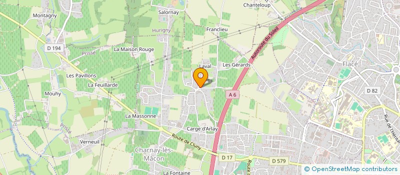 localisation de l'entreprise MONSIEUR ALEX NONIN  CHARNAY-LES-MACON