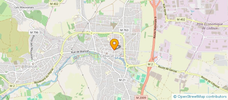 localisation de l'entreprise MONSIEUR ALEX NUNES  CEBAZAT