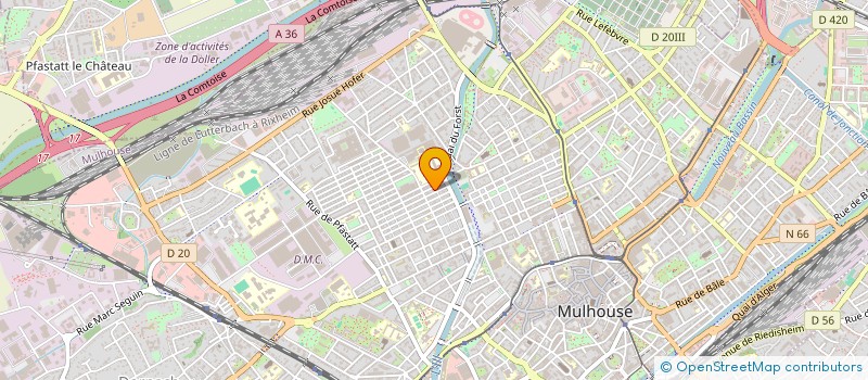 localisation de l'entreprise MONSIEUR ALEX OZKAYA  MULHOUSE