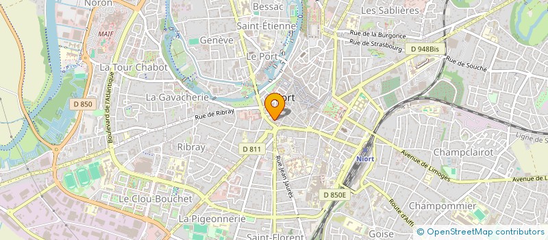 localisation de l'entreprise MONSIEUR ALEX-PHILIPPE GOBLET  NIORT