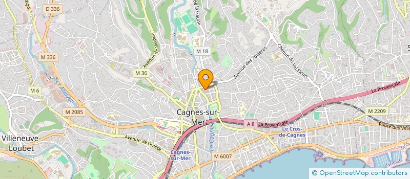 localisation de l'entreprise MONSIEUR ALEX PONCY  CAGNES-SUR-MER