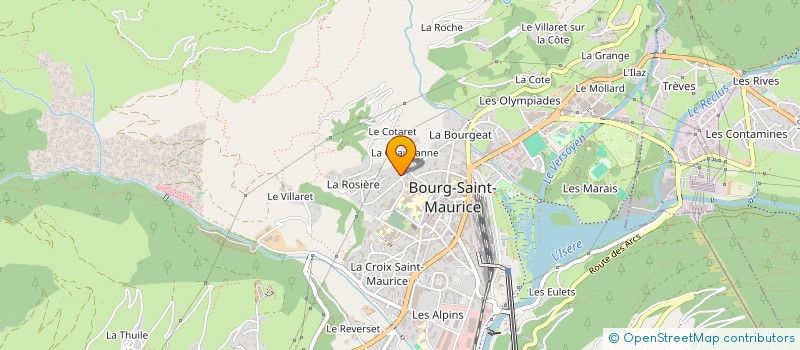localisation de l'entreprise MONSIEUR ALEX POYER à BOURG-SAINT-MAURICE