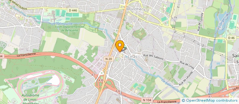 localisation de l'entreprise MONSIEUR ALEX REINHARD  LINAS