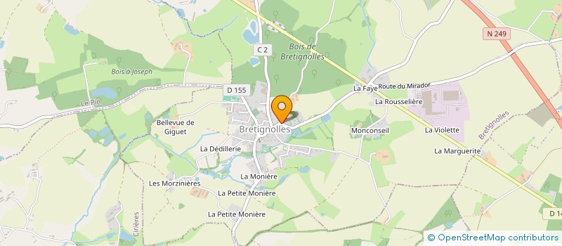 localisation de l'entreprise MONSIEUR ALEX ROBIN  BRETIGNOLLES