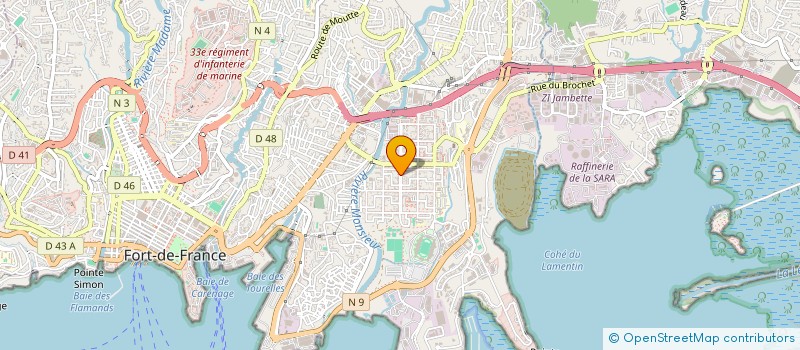 localisation de l'entreprise MONSIEUR ALEX RODAP  FORT-DE-FRANCE