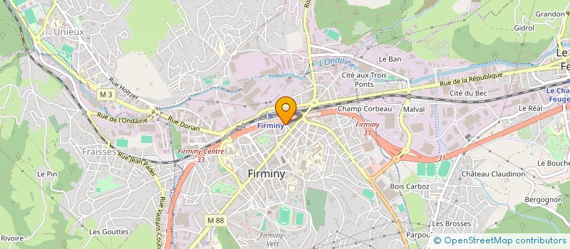 localisation de l'entreprise MONSIEUR ALEX RONJON à FIRMINY