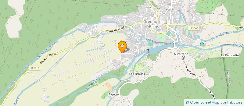 localisation de l'entreprise MONSIEUR ALEX SEGRETIN  GREOUX-LES-BAINS