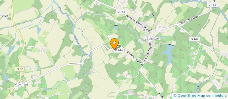 localisation de l'entreprise MONSIEUR ALEX THACKER  LAUJUZAN