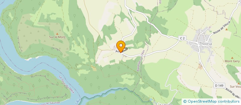 localisation de l'entreprise MONSIEUR ALEX ULRICH  BARESIA-SUR-L'AIN