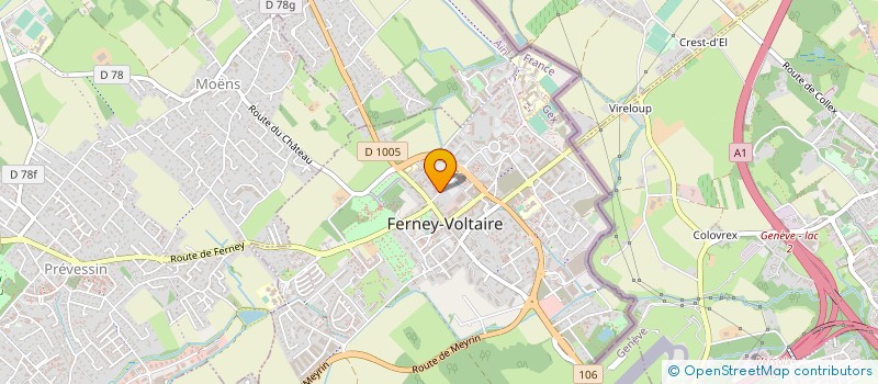 localisation de l'entreprise MONSIEUR ALEXANDER BROWN à FERNEY-VOLTAIRE