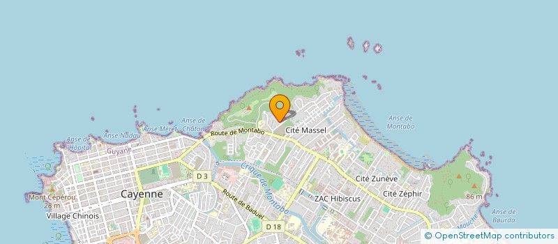 localisation de l'entreprise MONSIEUR ALEXANDER CUARTAS RIOS  CAYENNE