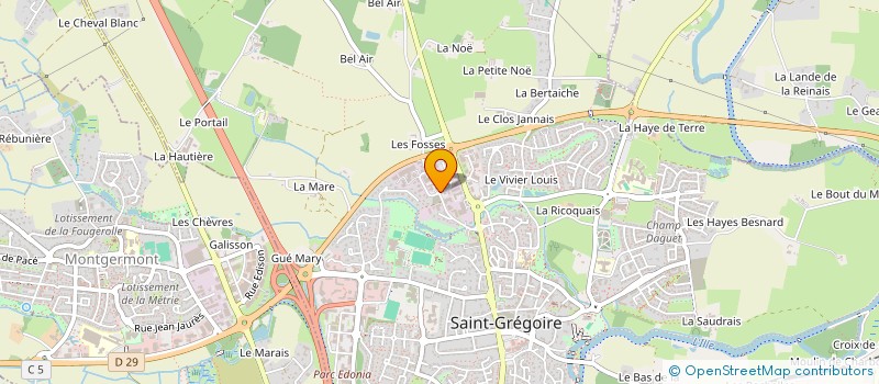 localisation de l'entreprise MONSIEUR ALEXANDER FONTAINE à SAINT-GREGOIRE